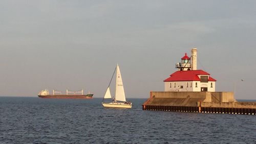 Sailboat in Duluth Harbor