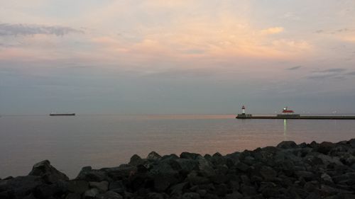 Duluth Harbor Sunset